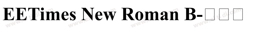 EETimes New Roman B字体转换